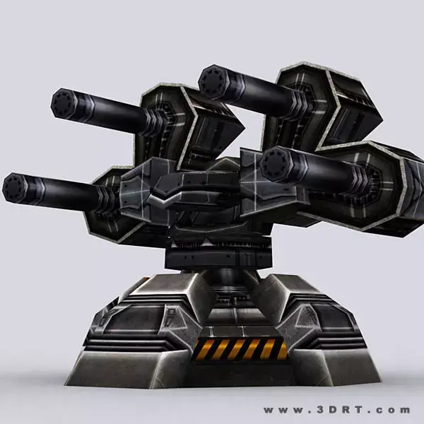 3DRT - Wargear Turrets  Low-poly 3D model