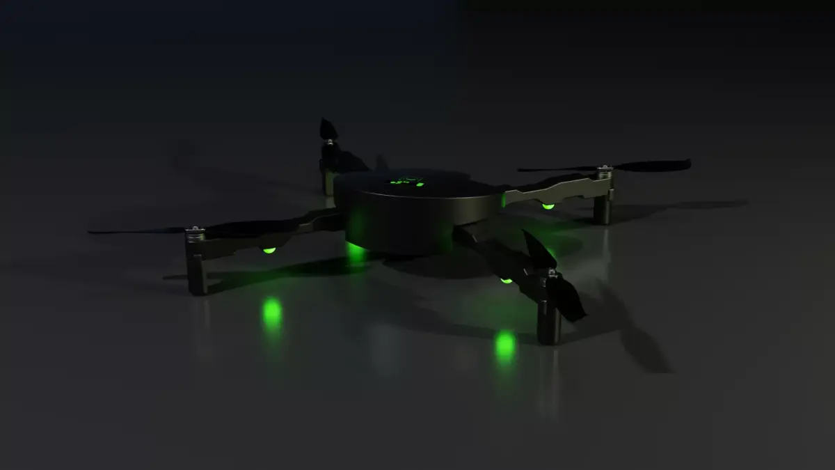 Drone - stylish clean futuristic 3D model