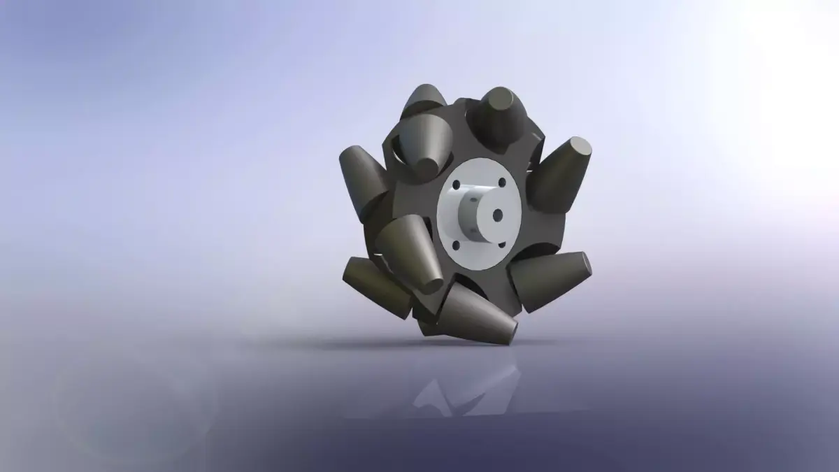 Mecanum Wheel Free 3D model by salim-benyoucef