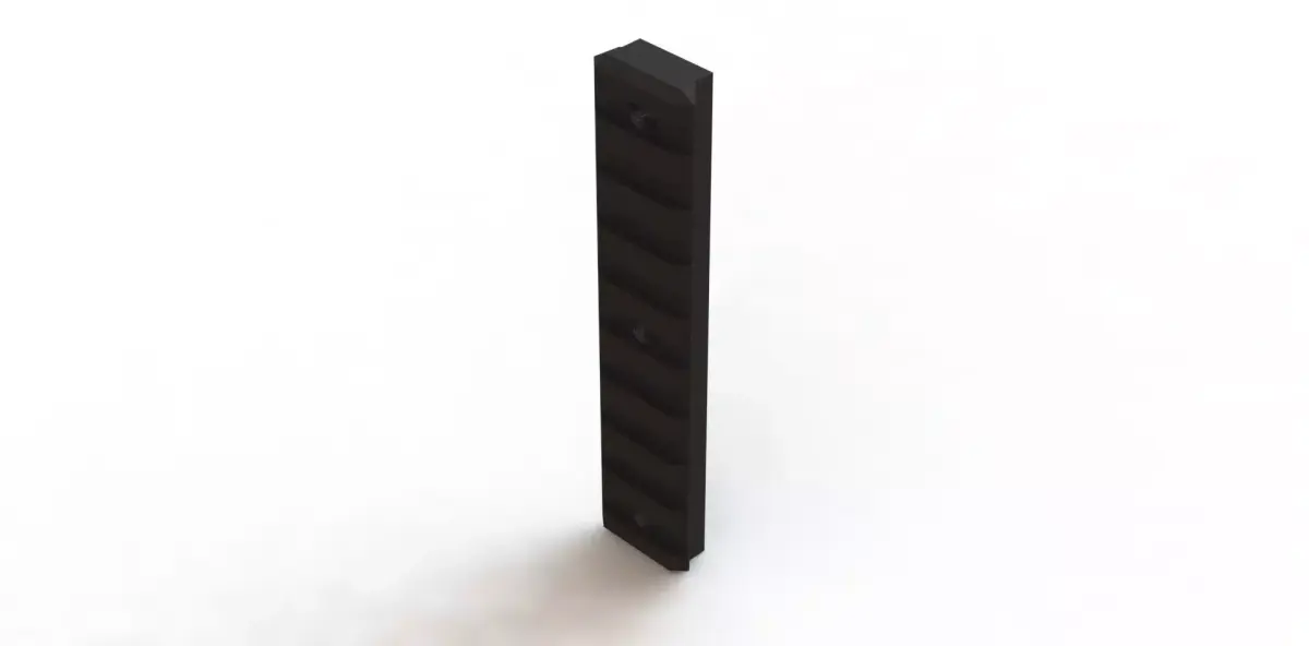 Trilho Picatinny 9 Keymod Rail 3D model