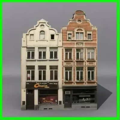 Low Poly Building 03  3D model