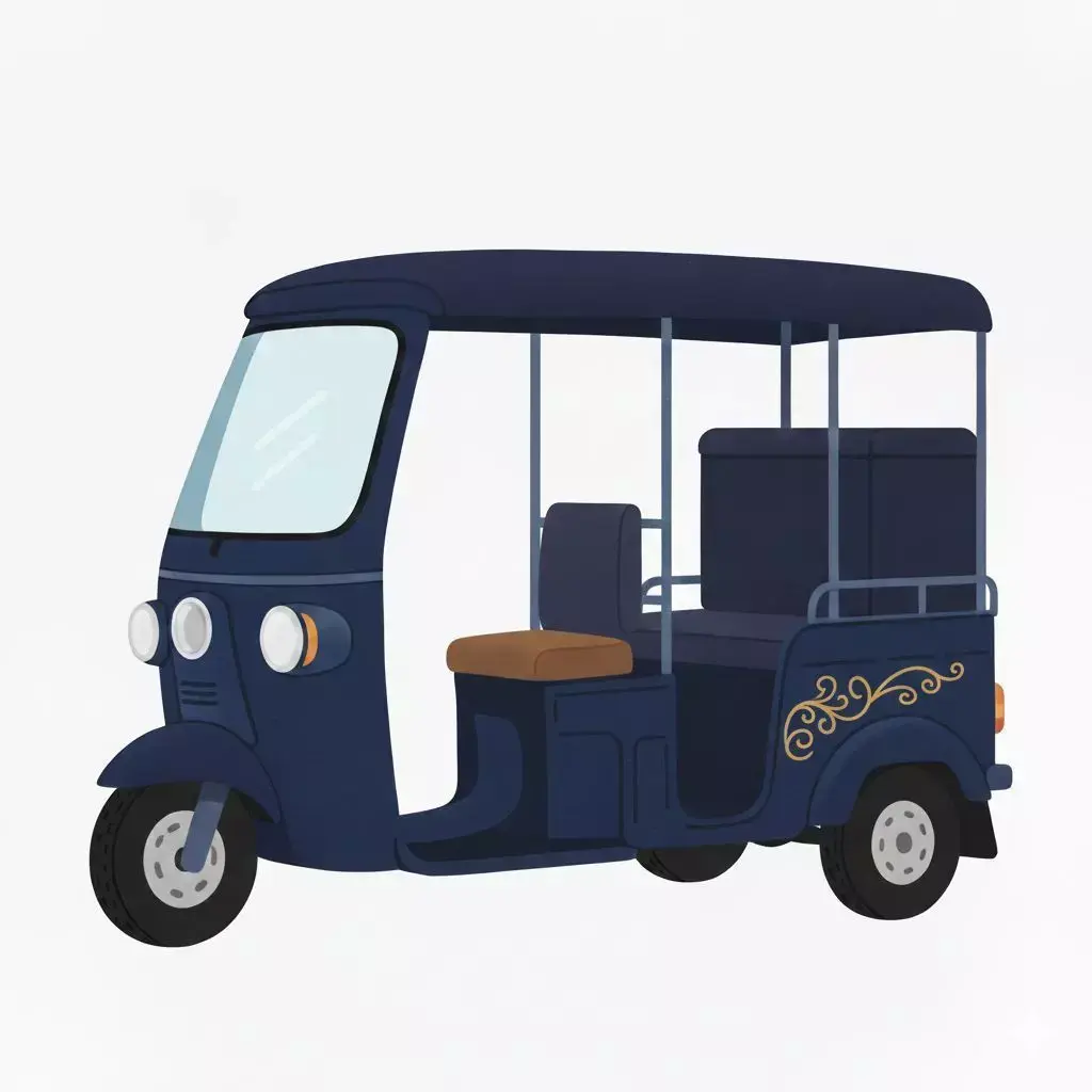 Auto Rickshaw 3D Model Transport Concept 3D print model