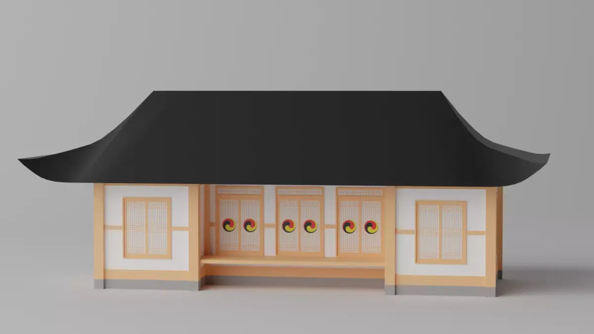 Korean Traditional House Hanok 3D model