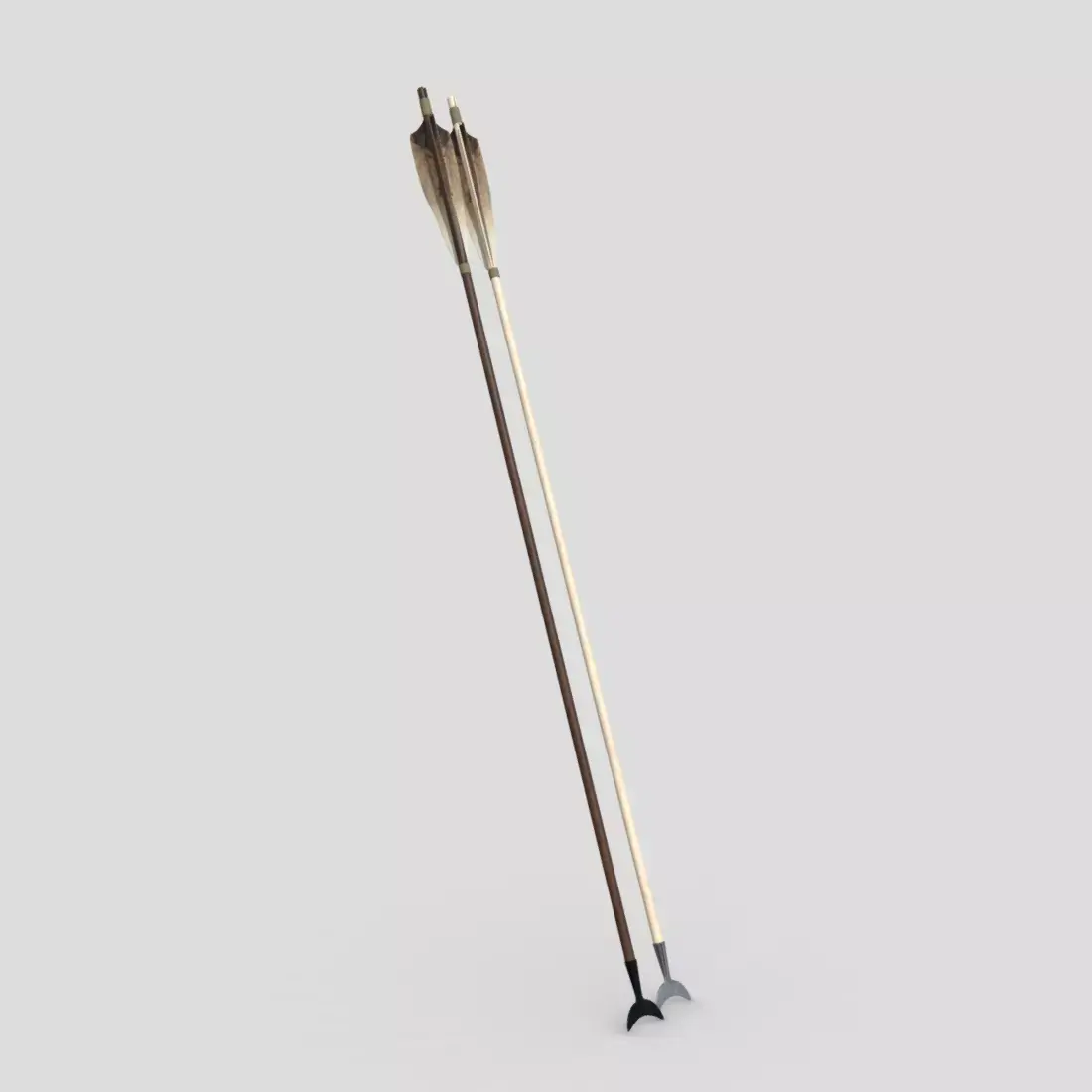 Wooden Arrow 5 Low-poly 3D model