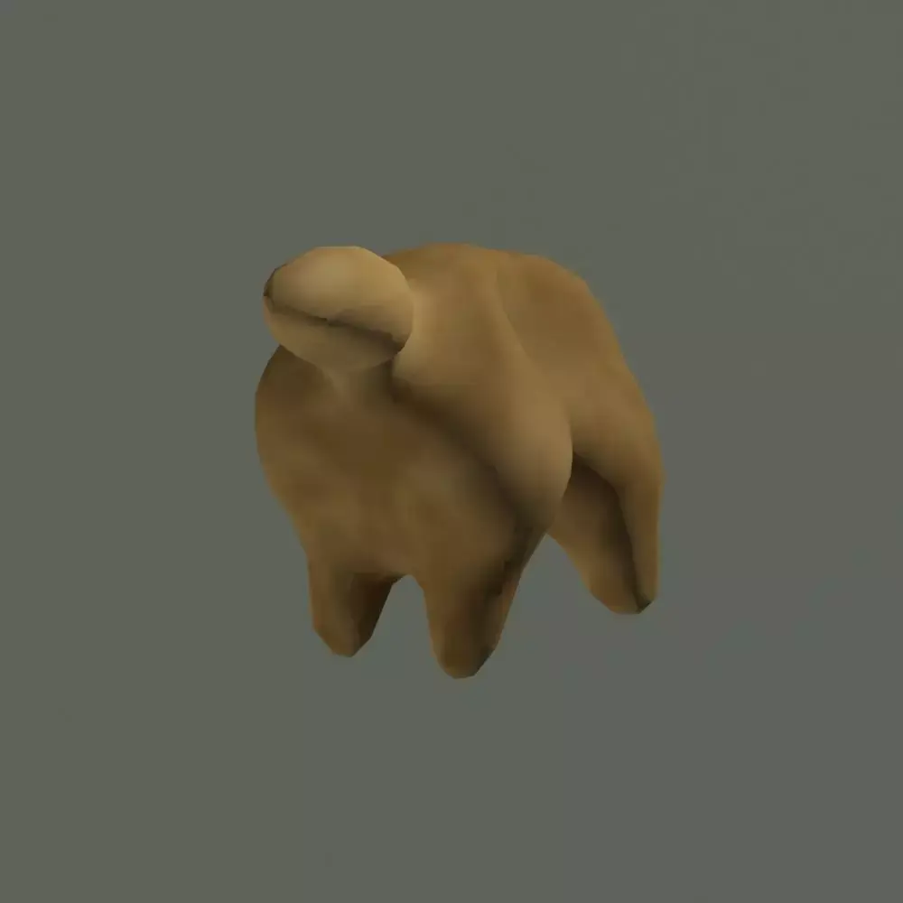BeastModel camel Low-poly 3D model