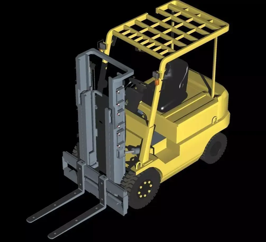 JMSDF Battery Fork Lift Trancer25 3D model