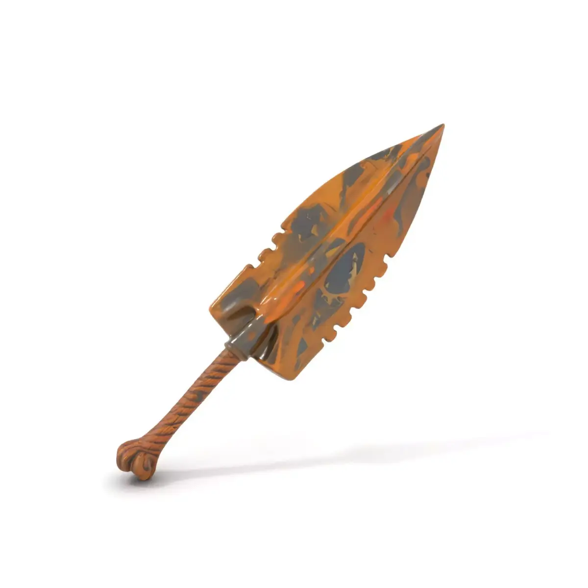 Stone Age Spear model pack Low-poly 3D model