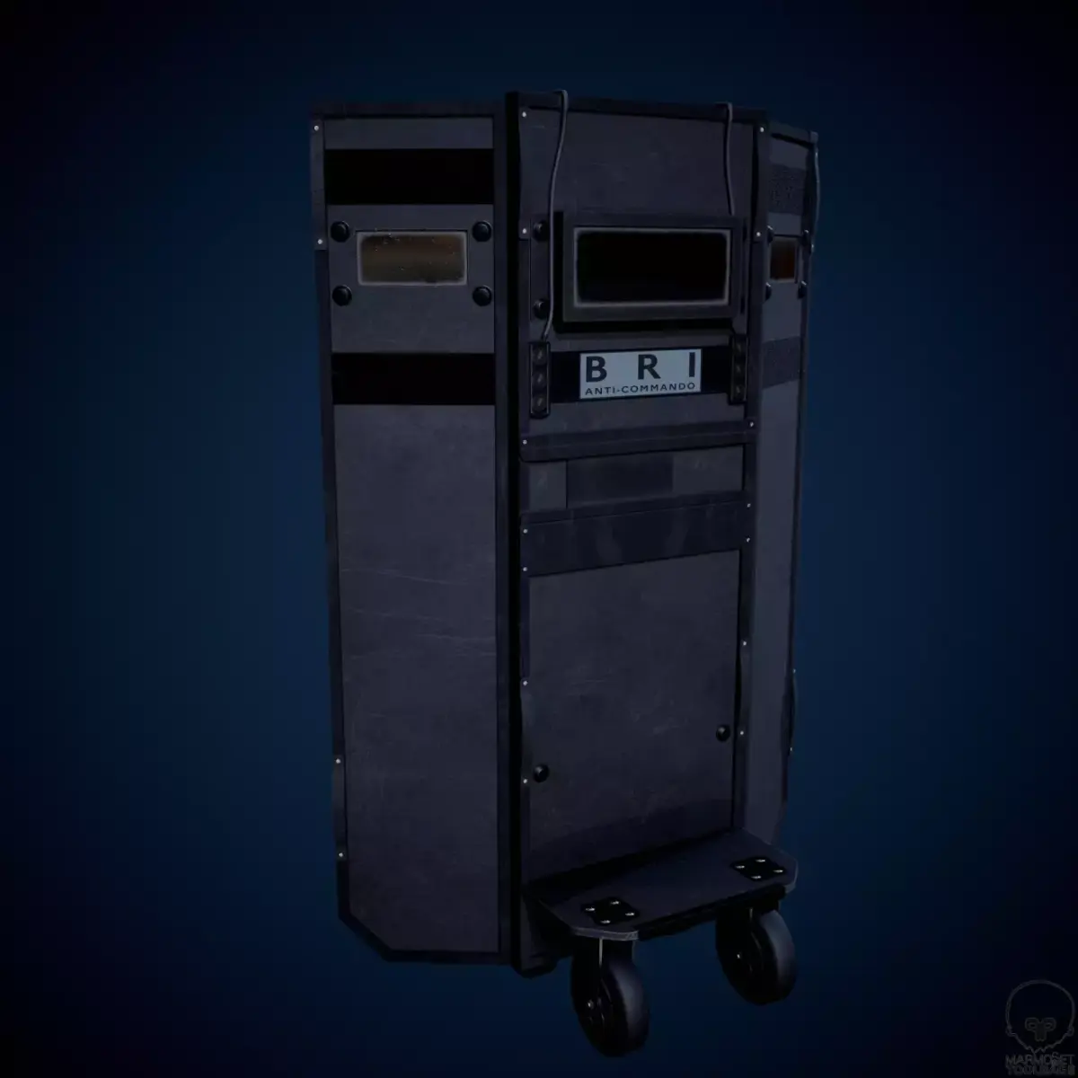 Ramses Police ballestic shield Low-poly 3D model