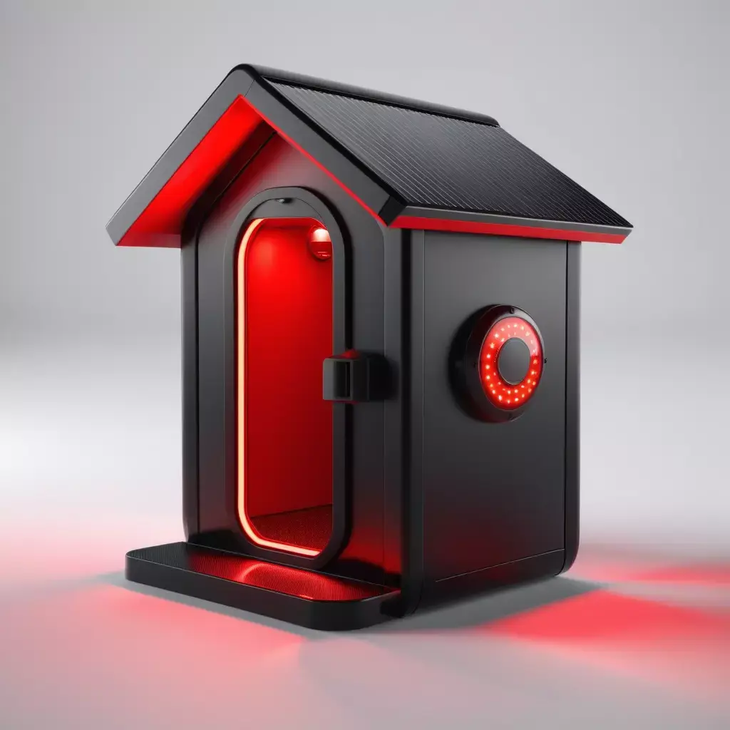 Modern SciFi Kiosk Building 3D model