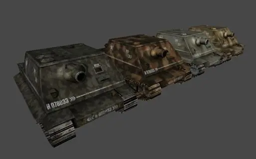 Army tanker Low-poly 3D model