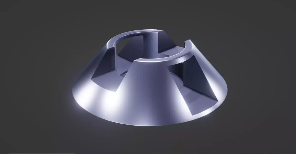 Tapered Deep Groove  Low-poly 3D model