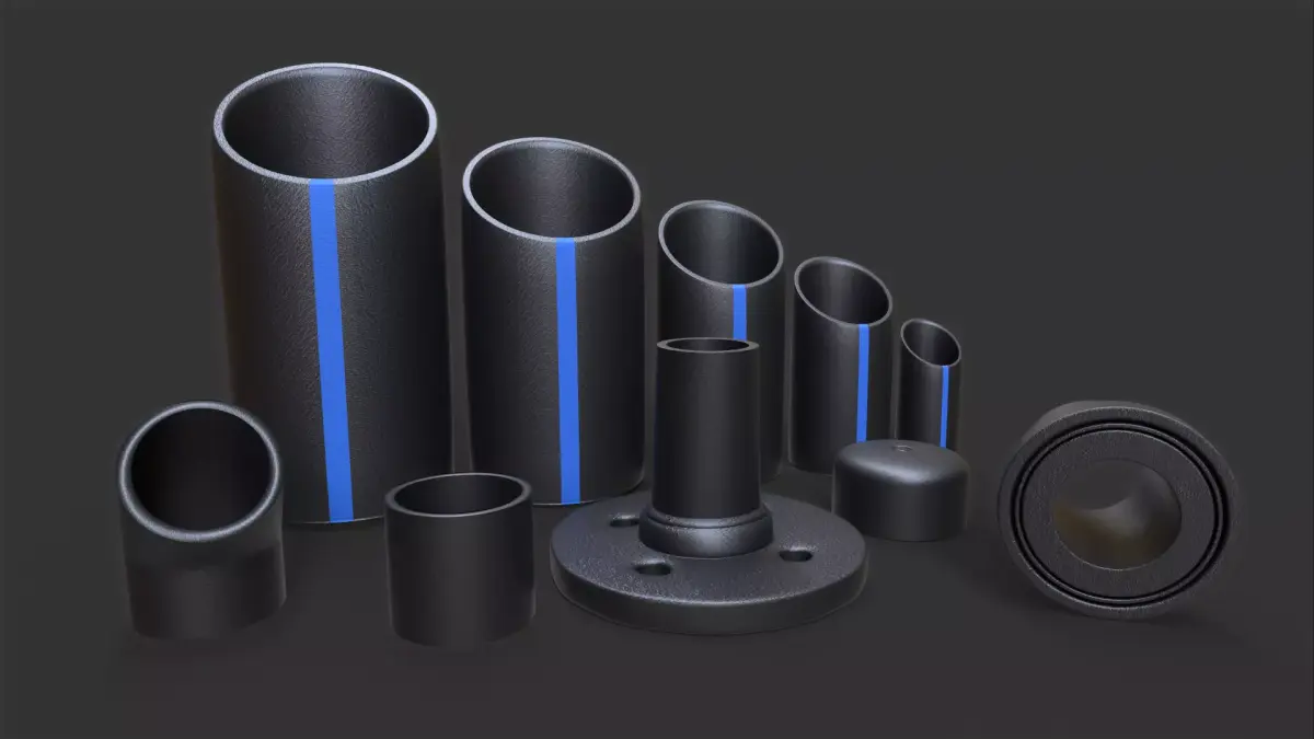 PVC Pipes Pack 3D model
