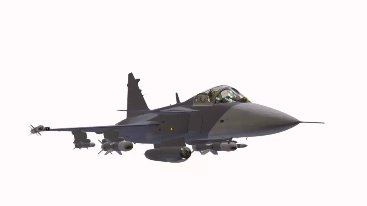 F 39C GRIPEN  Low-poly 3D model