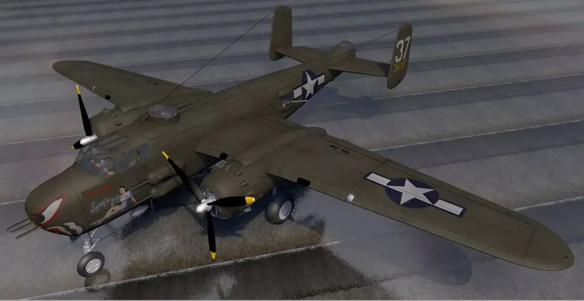 North American B-25H Mitchell 3D model