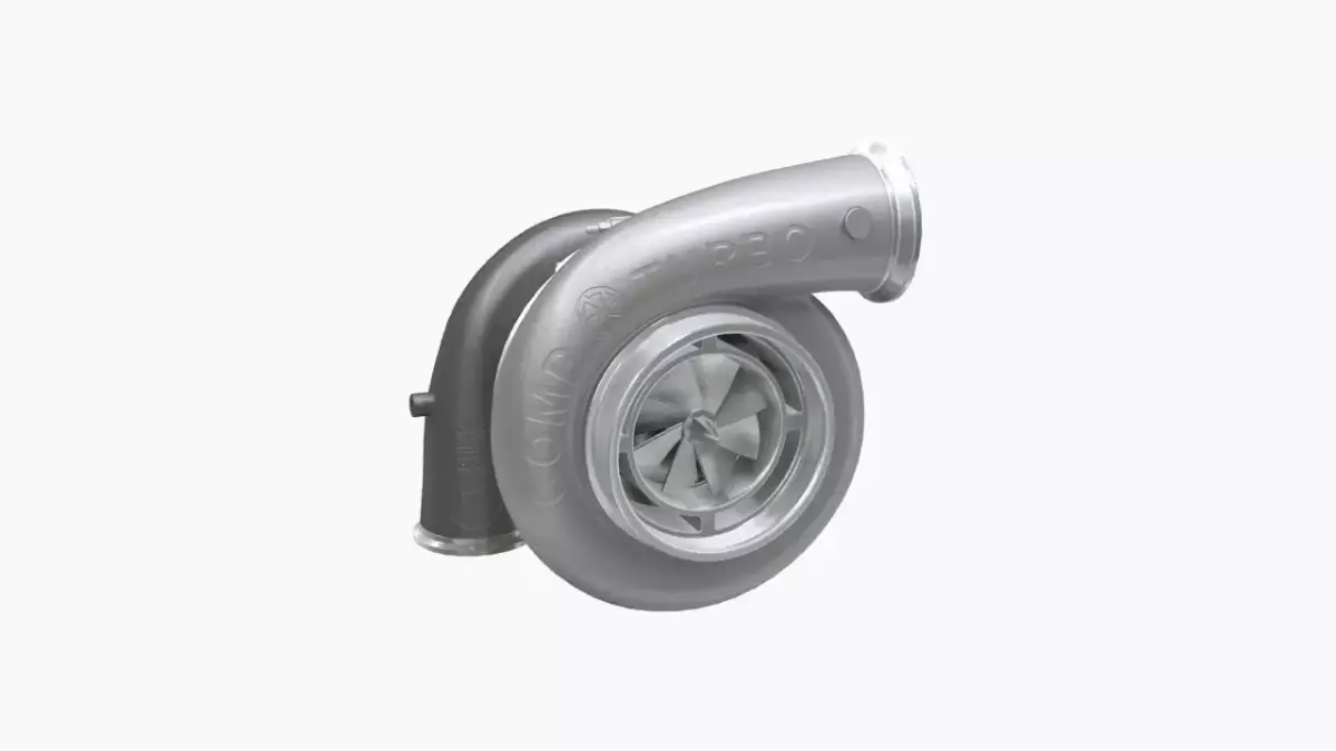 Comp Turbo CTR55140S 140mm turbocharger Low-poly 3D model