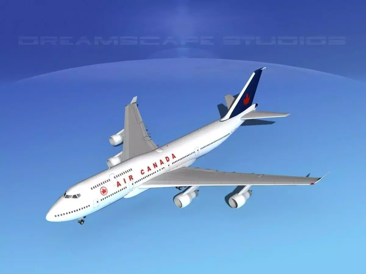 Boeing 747-400 Air Canada 3D model