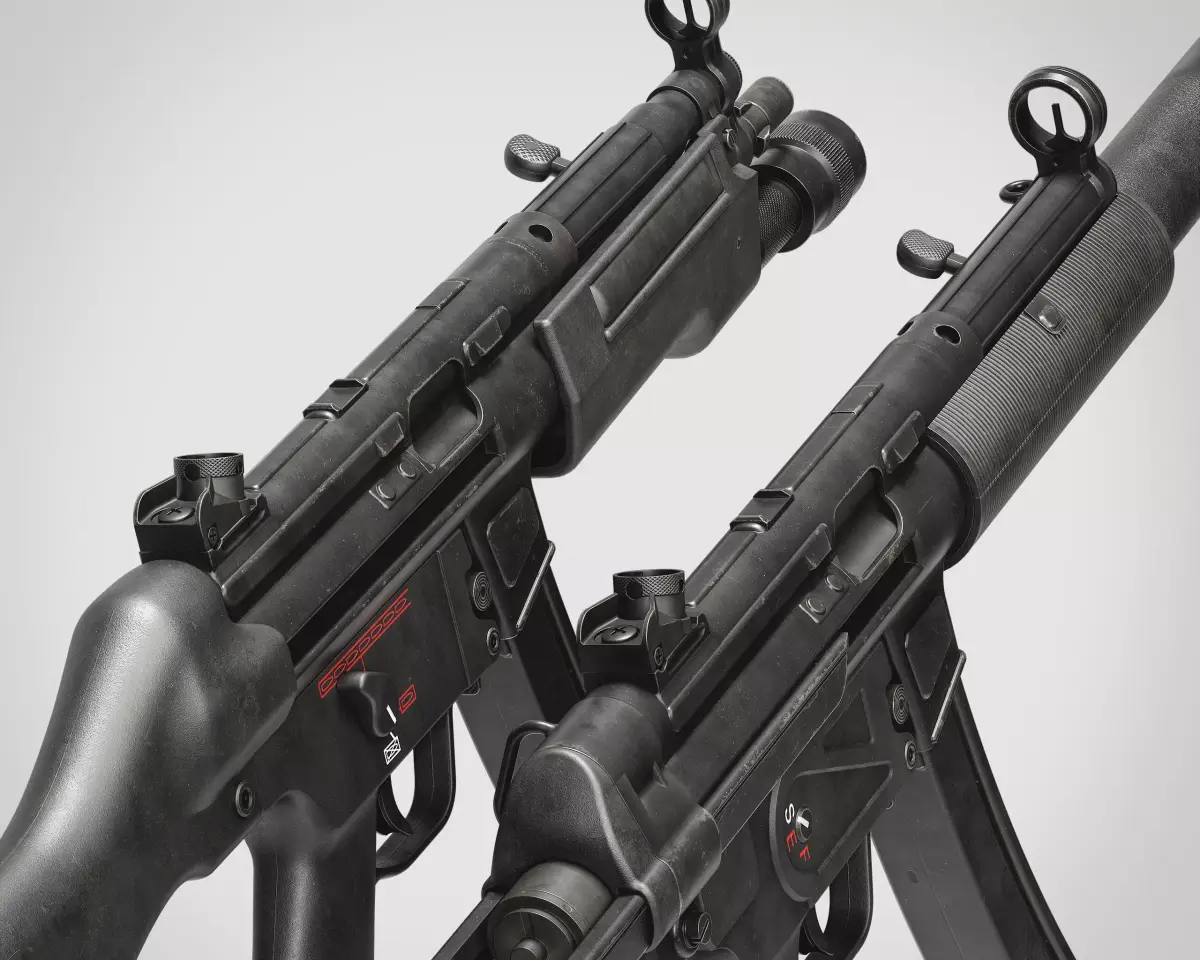 MP5 SMG Low-poly 3D model shop