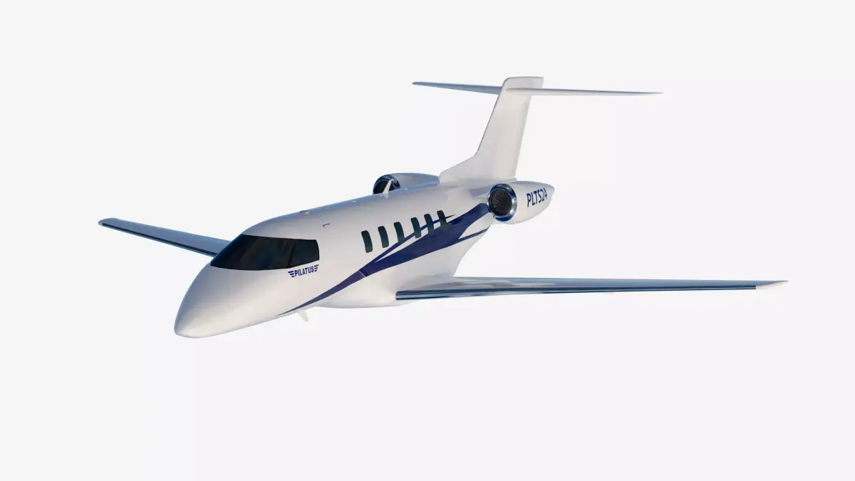 Pilatus PC-24 Private Jet Airplane 3D Model  game-ready Low-poly 3D model