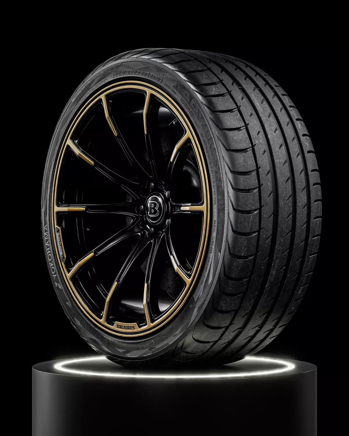 Yokohama Advan Sport V105 305 35 ZR23 111Y 3D model