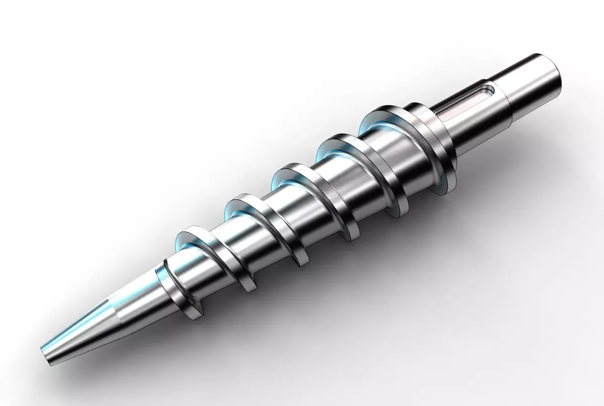 Extruder conical screw 3D model