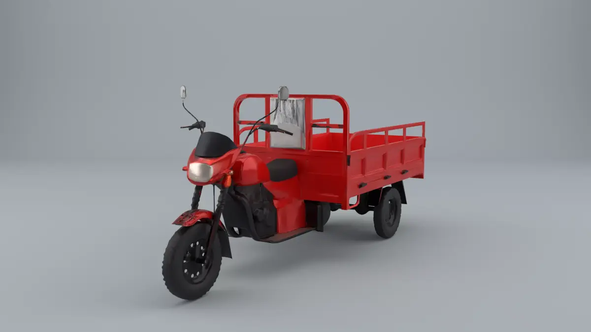 3 Wheel Cargo Motorcycle  3D model