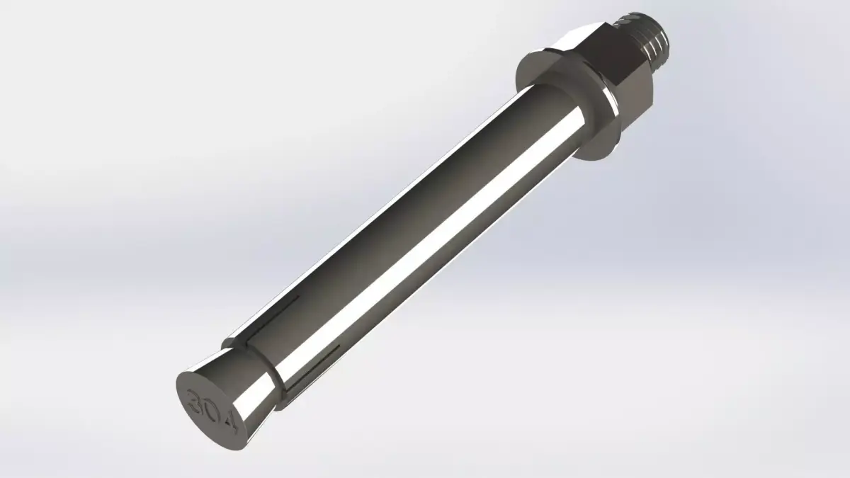 Anchor bolt M12x120 3D model