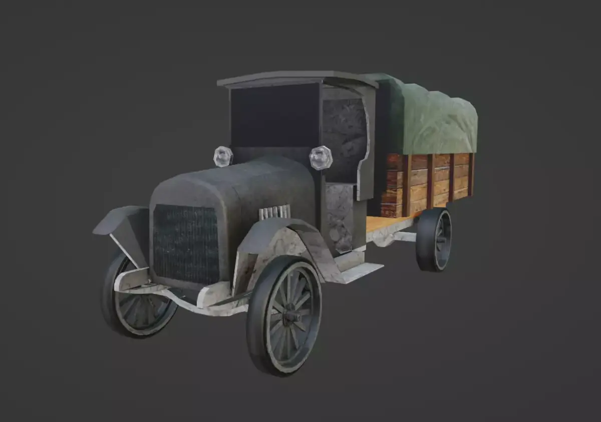 Chevrolet One-Ton Low-poly 3D model