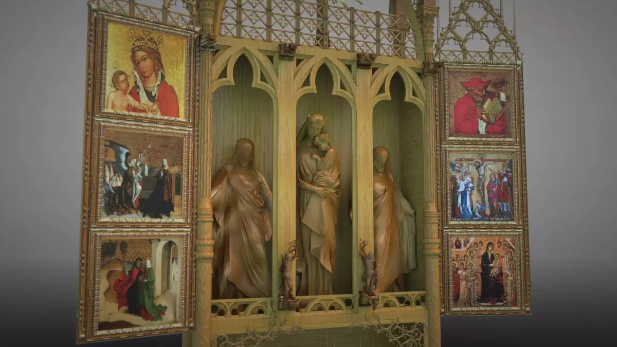Gothic altar 3D model