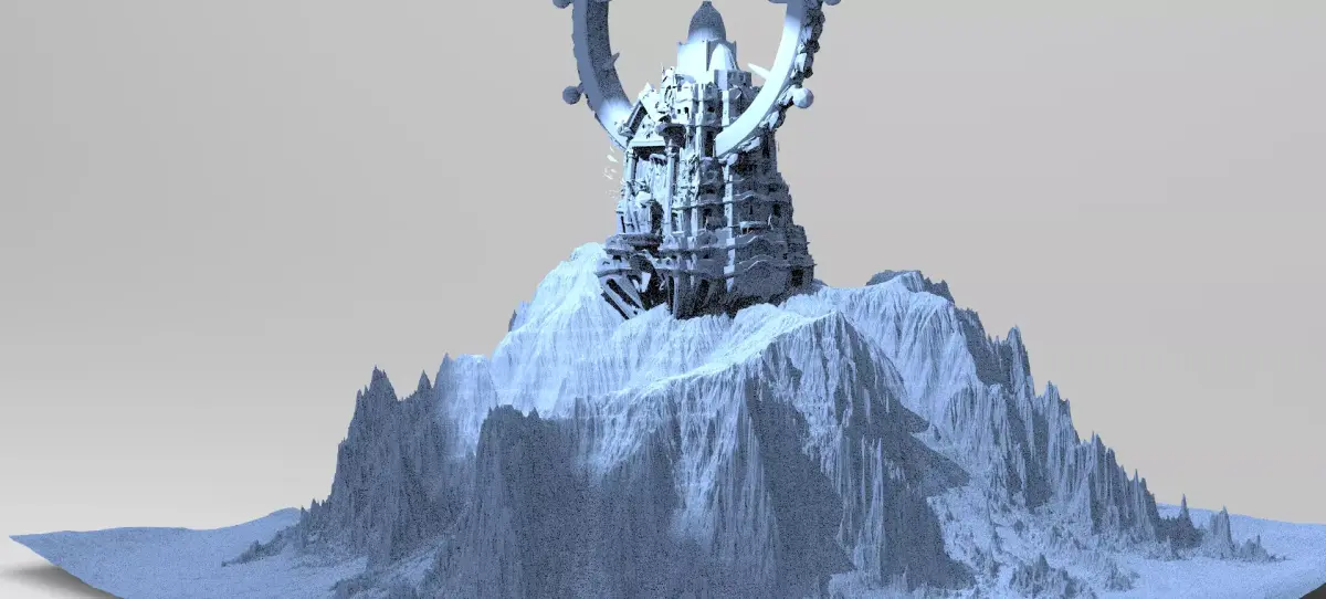 Tower Shrine of the gods 1 3D model
