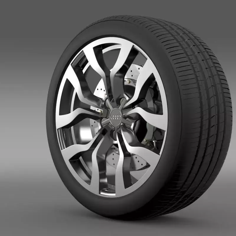 Audi R8 V10 Spyder 2013 wheel 3D model
