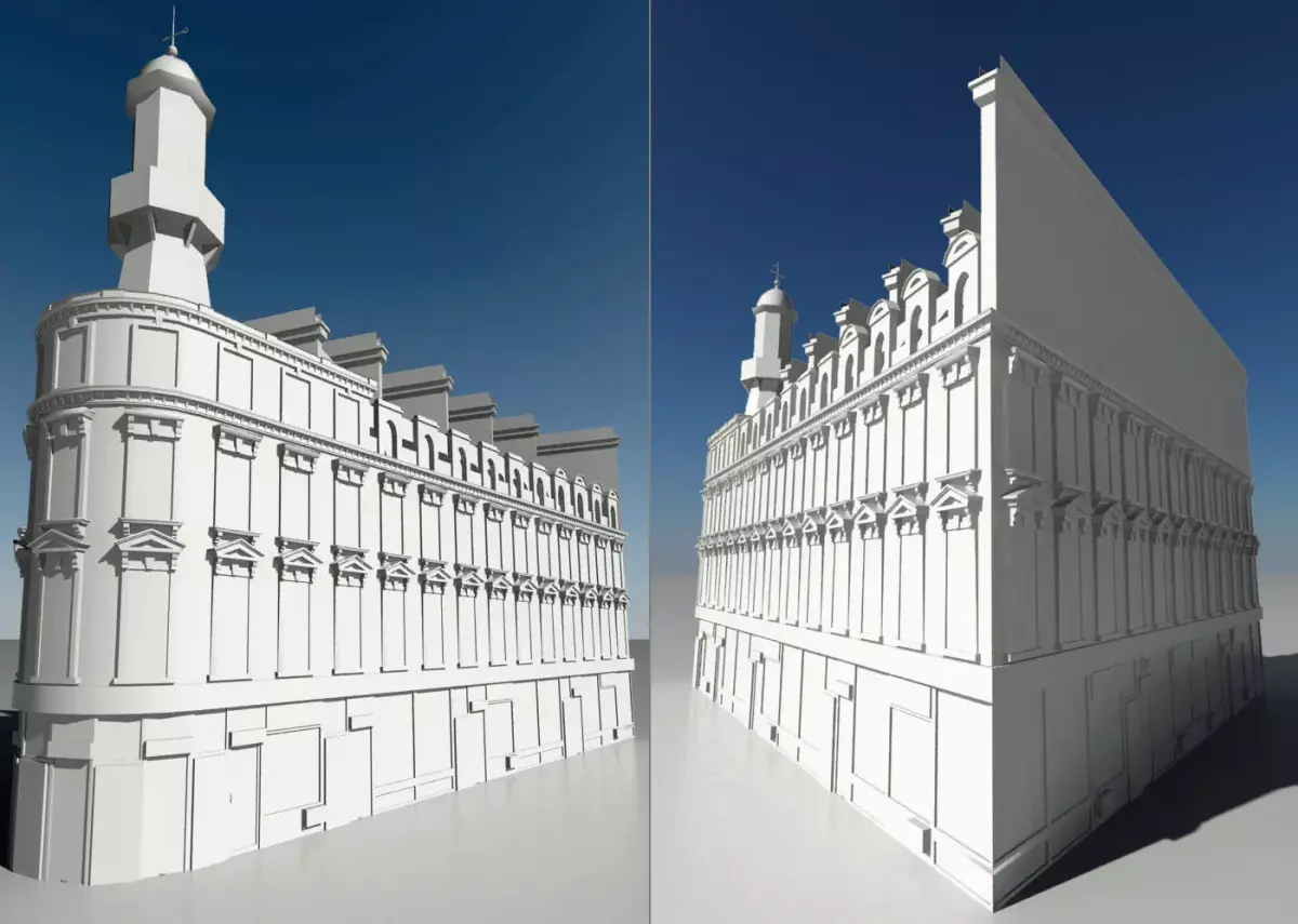Classical Style Building 3D model