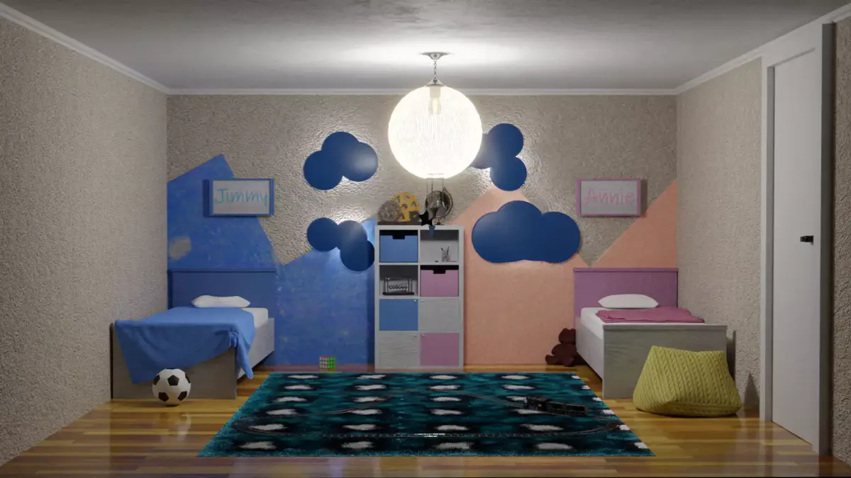 Kids room 3D model shop