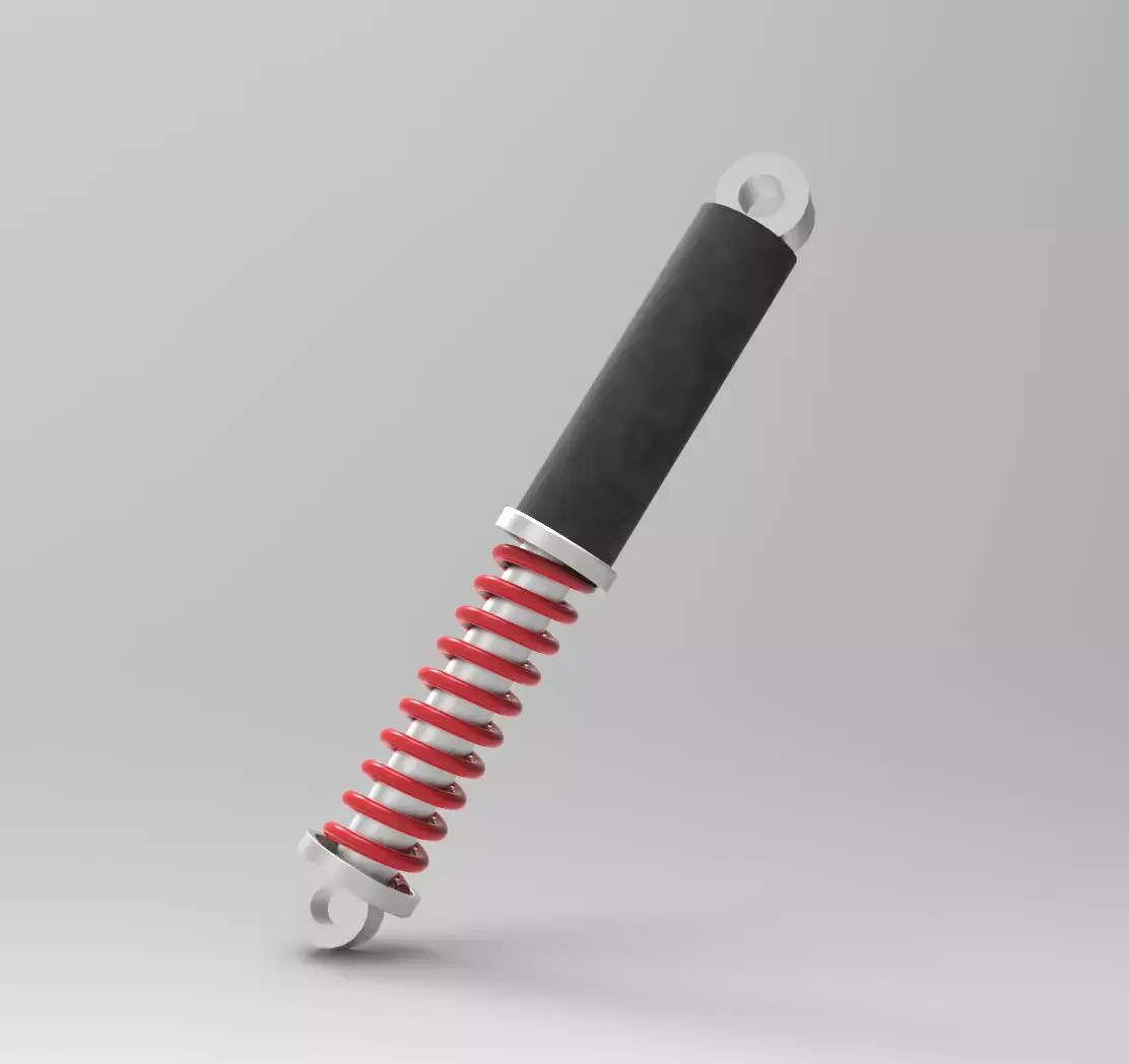 shock absorber Low-poly 3D model