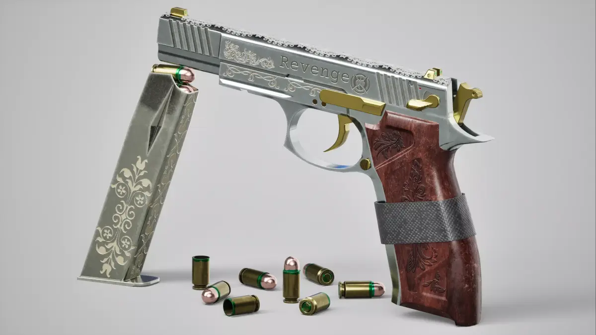 Revenge Silver Low-poly 3D model