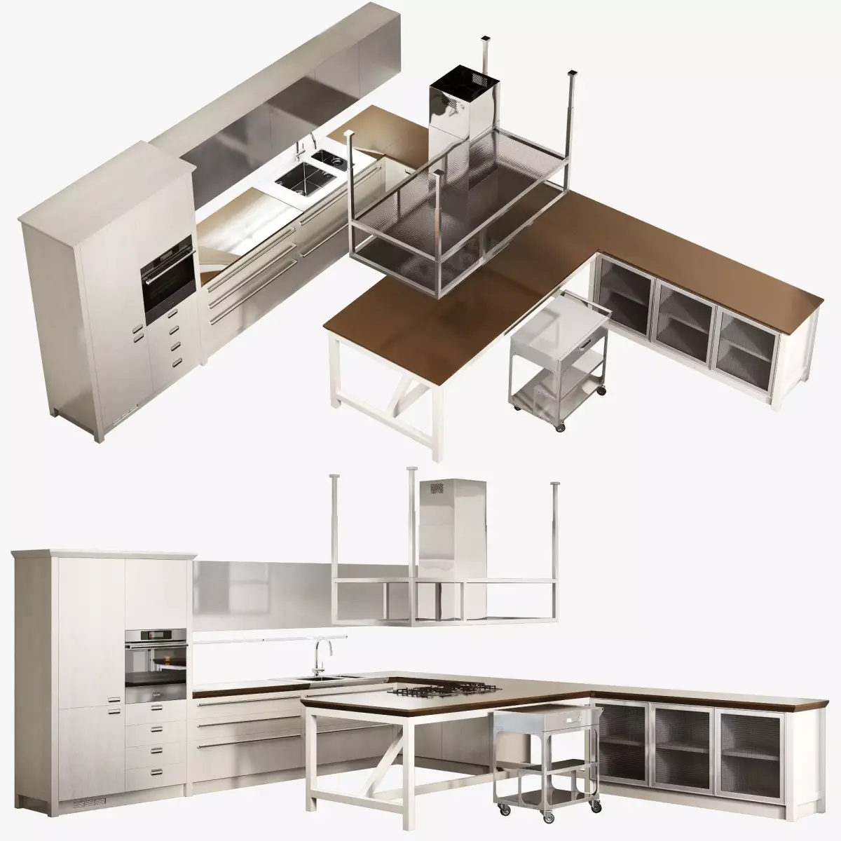 Scavolini diesel social kitchen type 003 3D model