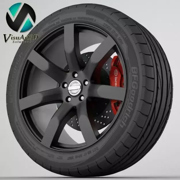 Wheel Nissan Juke R 3D model