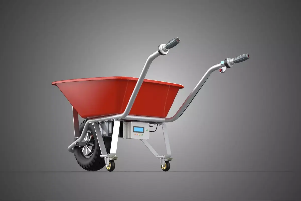 TRI 3 THREE TIRE WHEEL WHEELBARROW BARROW POWER ASSIST ELECTRIC 3D model