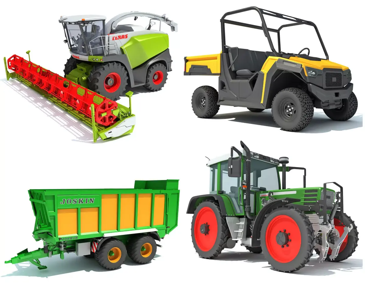 Farm Equipment Collection 3D Model Pack
