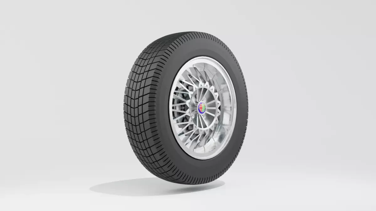 Alfa Romeo Z33 Free Time 1984 Wheel 3D Model 3D model