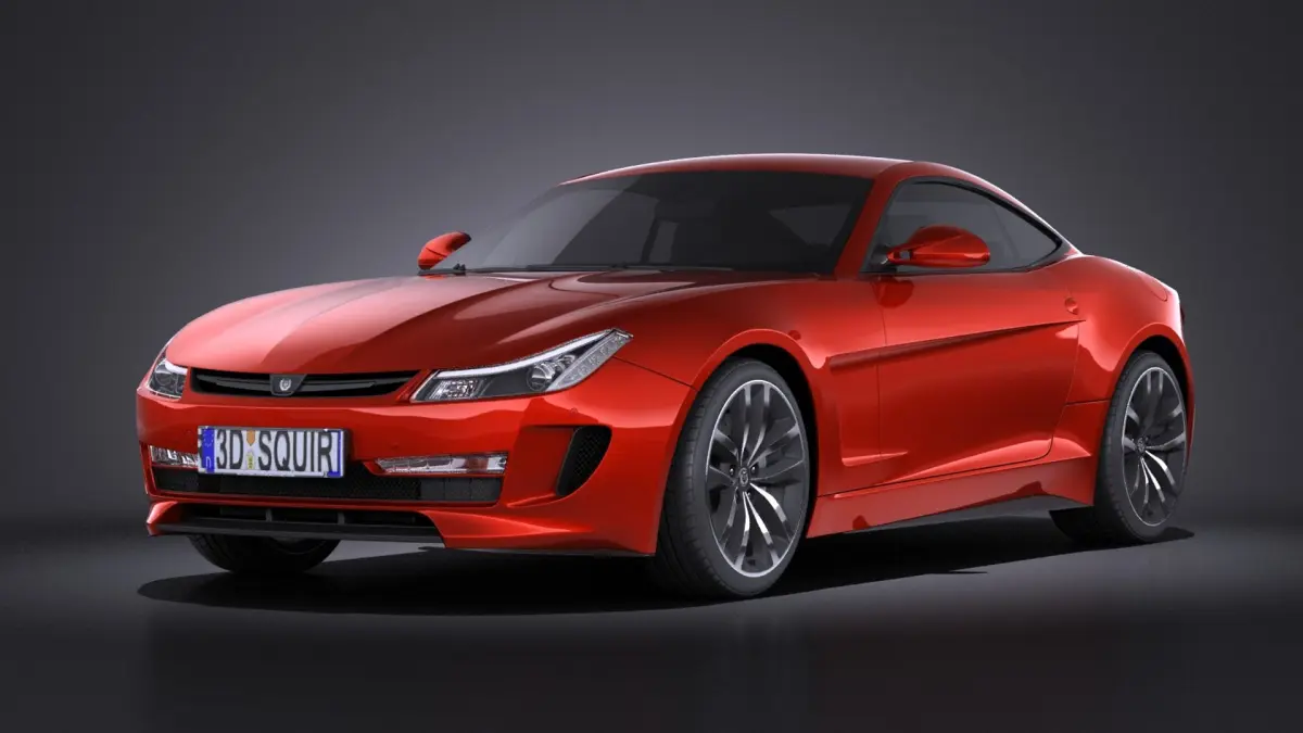 Generic Average Sport Coupe 2015 VRAY 3D model
