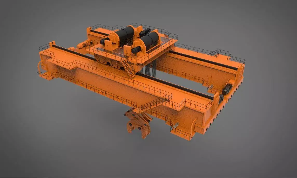 heavy overhead crane 3D model buy