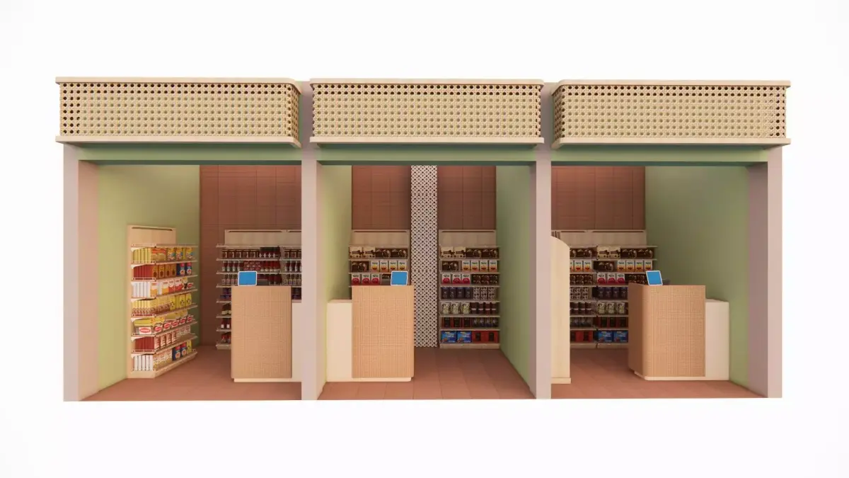 Booth Store 2 3D model