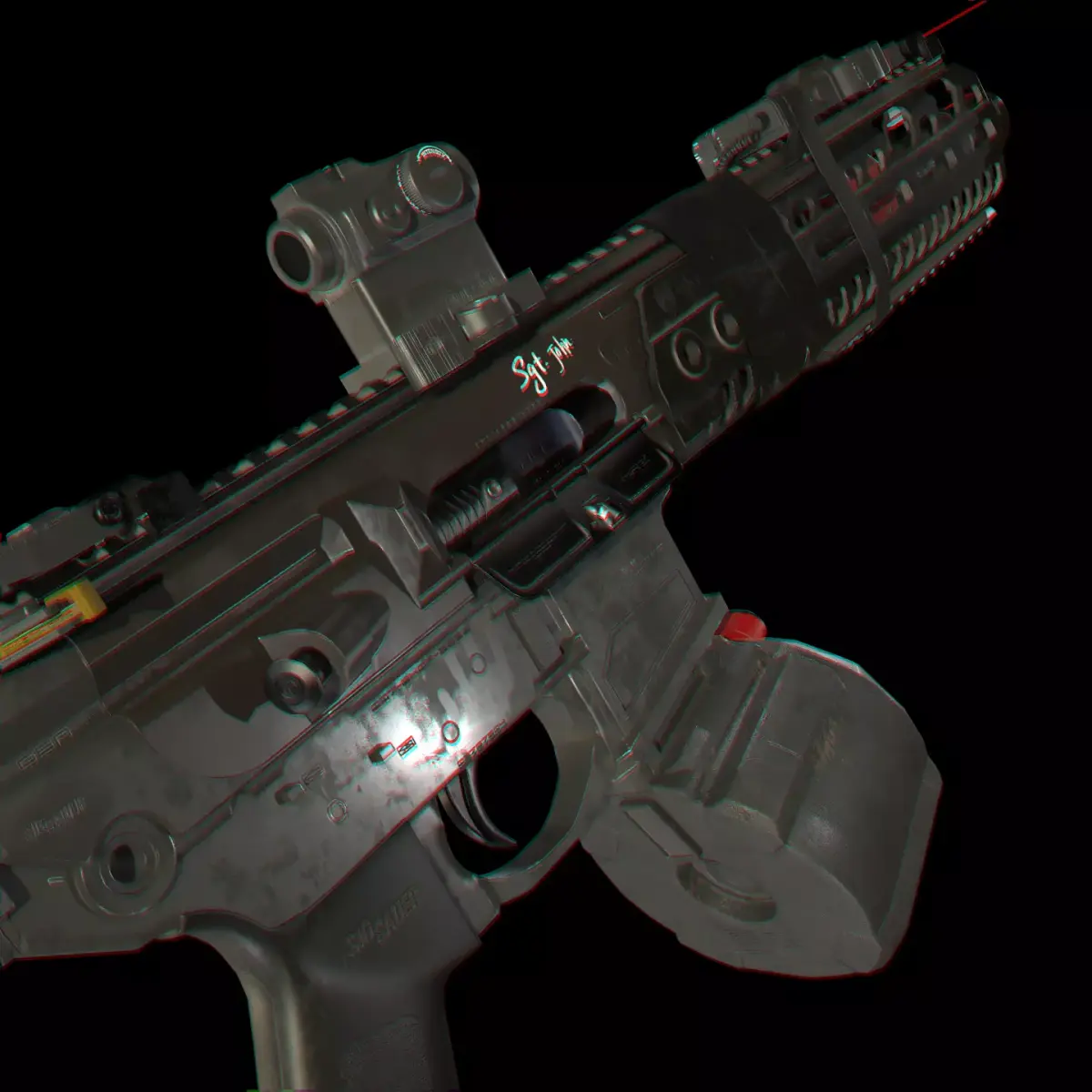 SIG MCX gen6  Low-poly 3D model