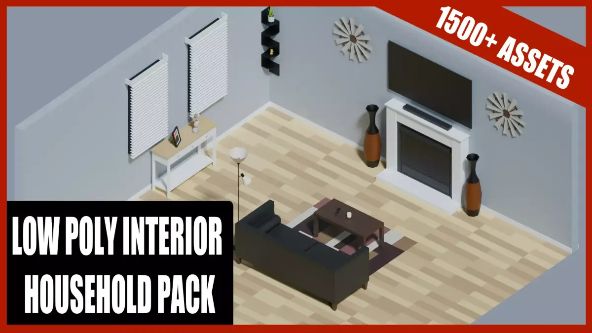 Ultimate Interior Household Pack Low-poly 3D model