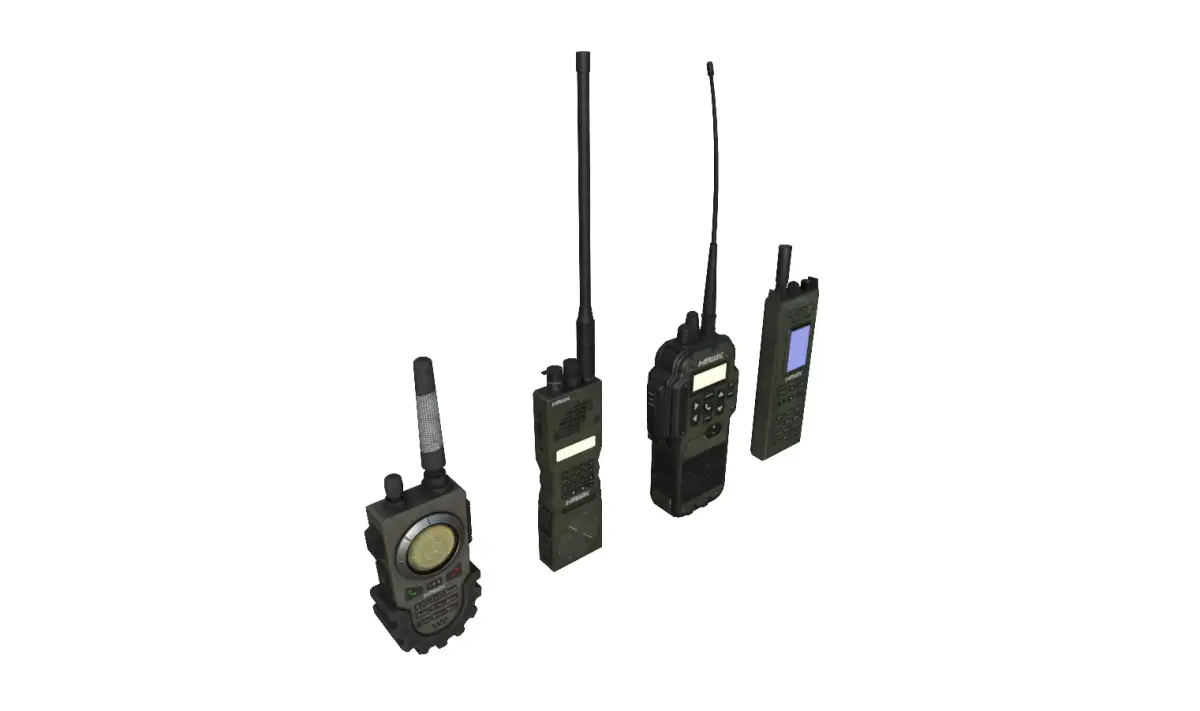 Radio Pack 1  Low-poly 3D model