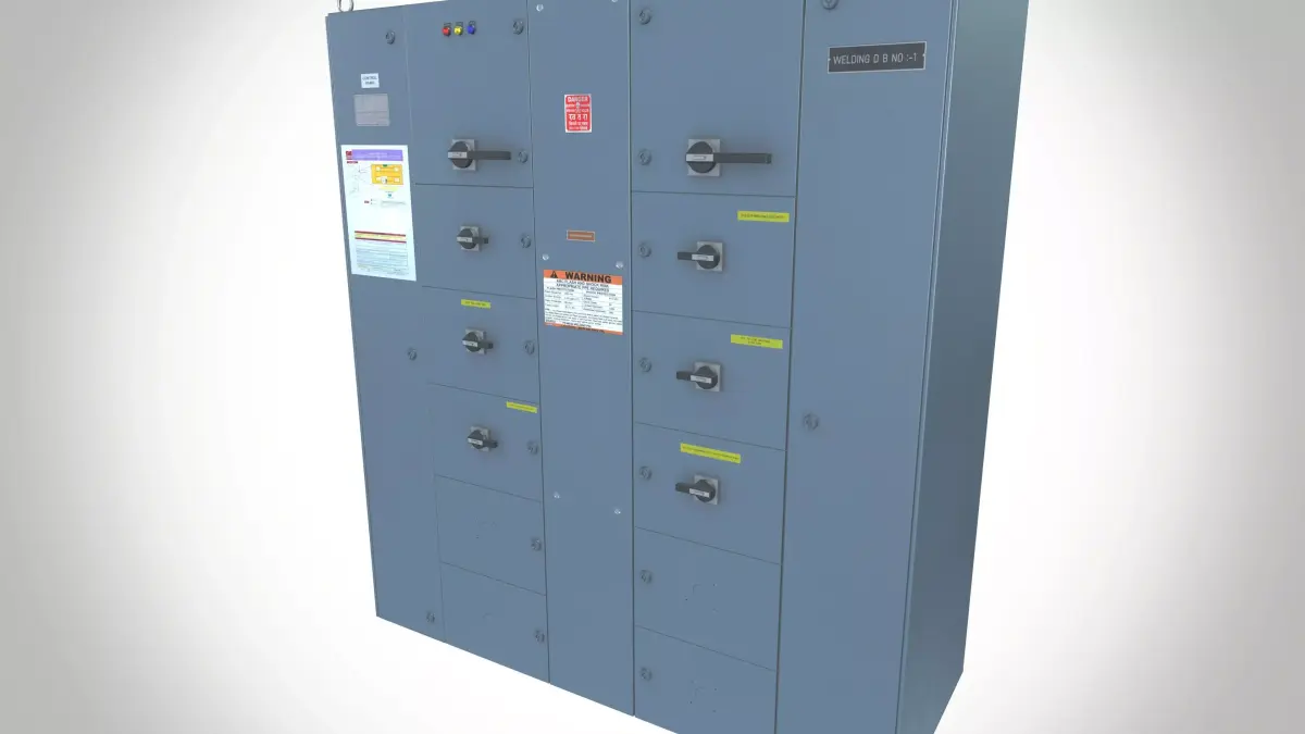 Electrical control panel 3D model