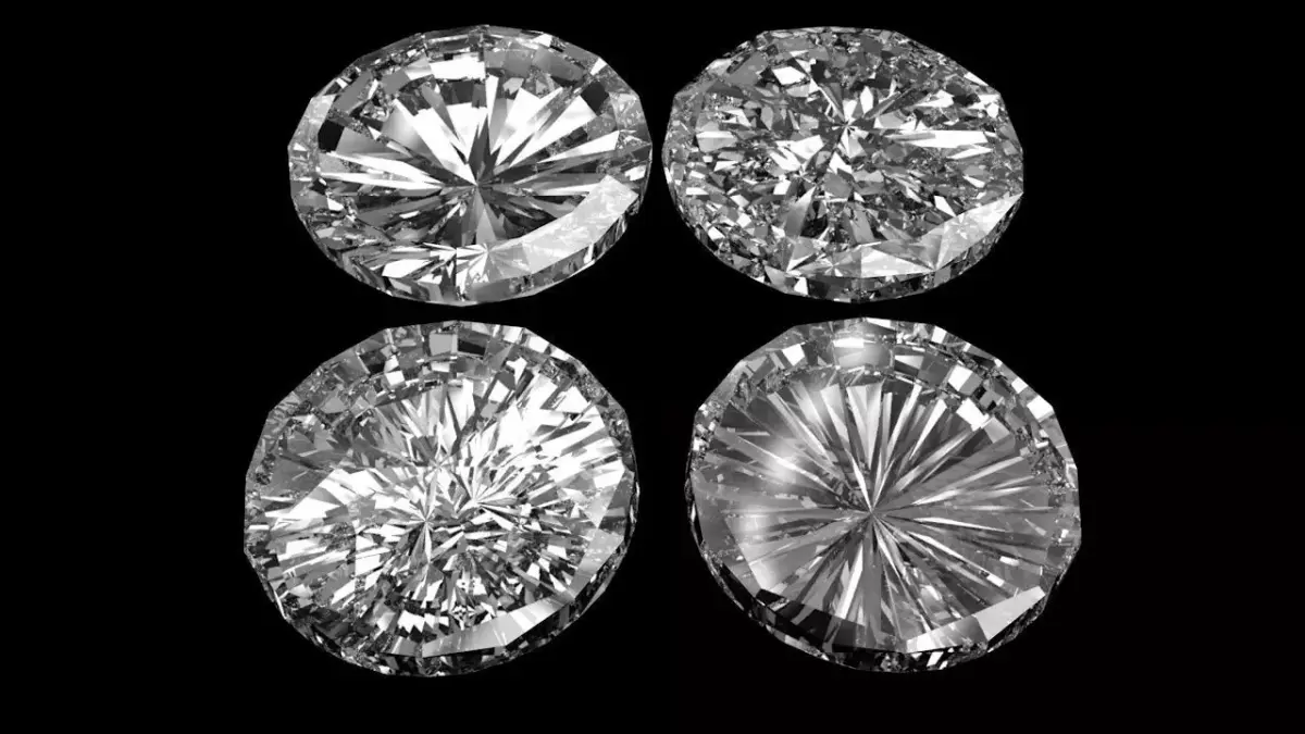 Diamonds diamond Free low-poly 3D model