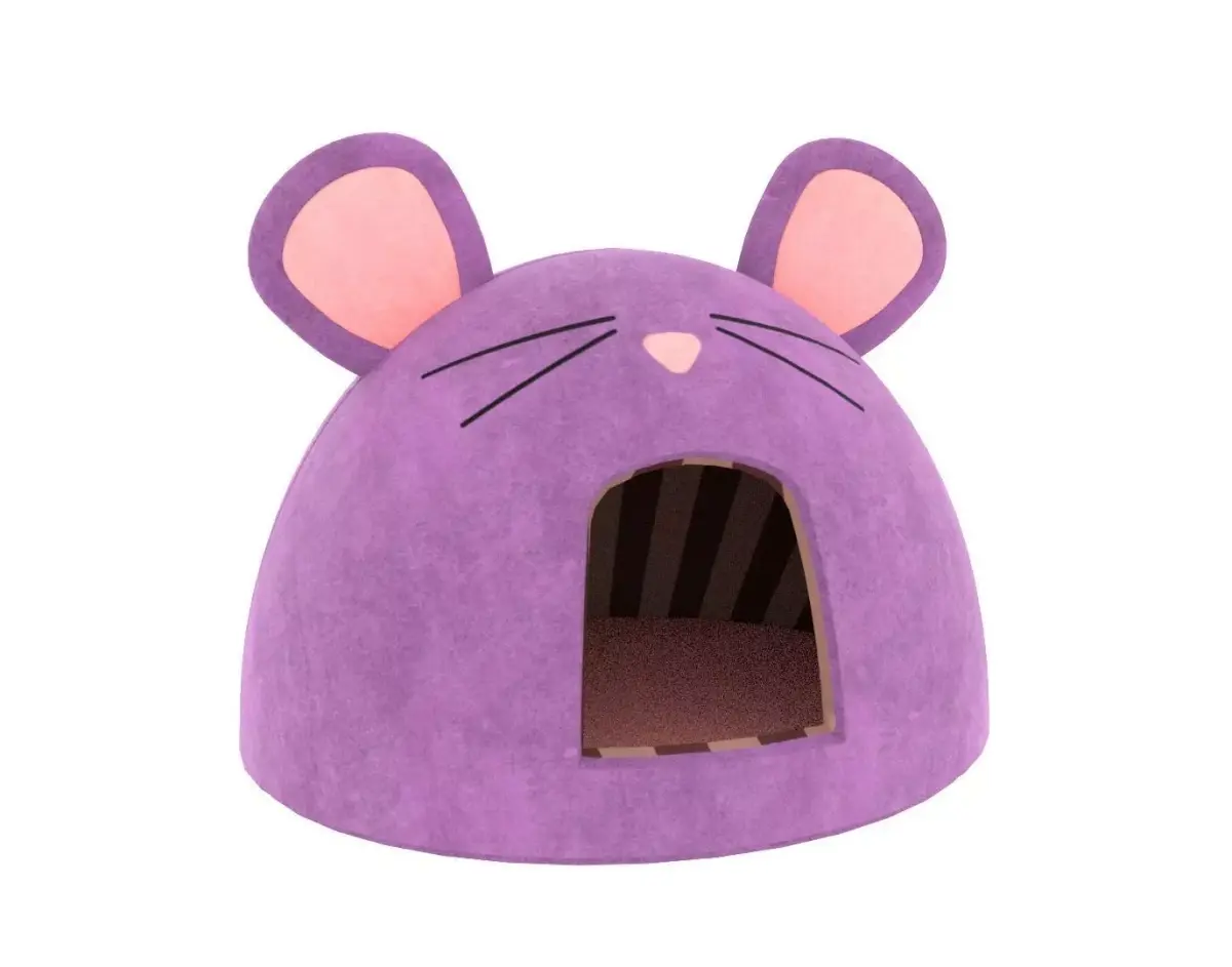 Mouse Meow Hut Cat Hut Cat Tent Pink 3D model