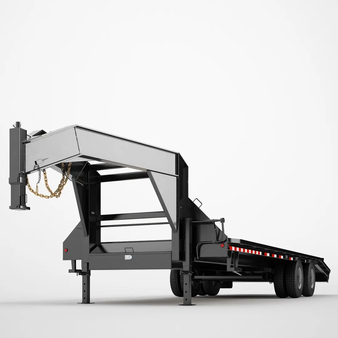Gooseneck Trailer 01 3D model
