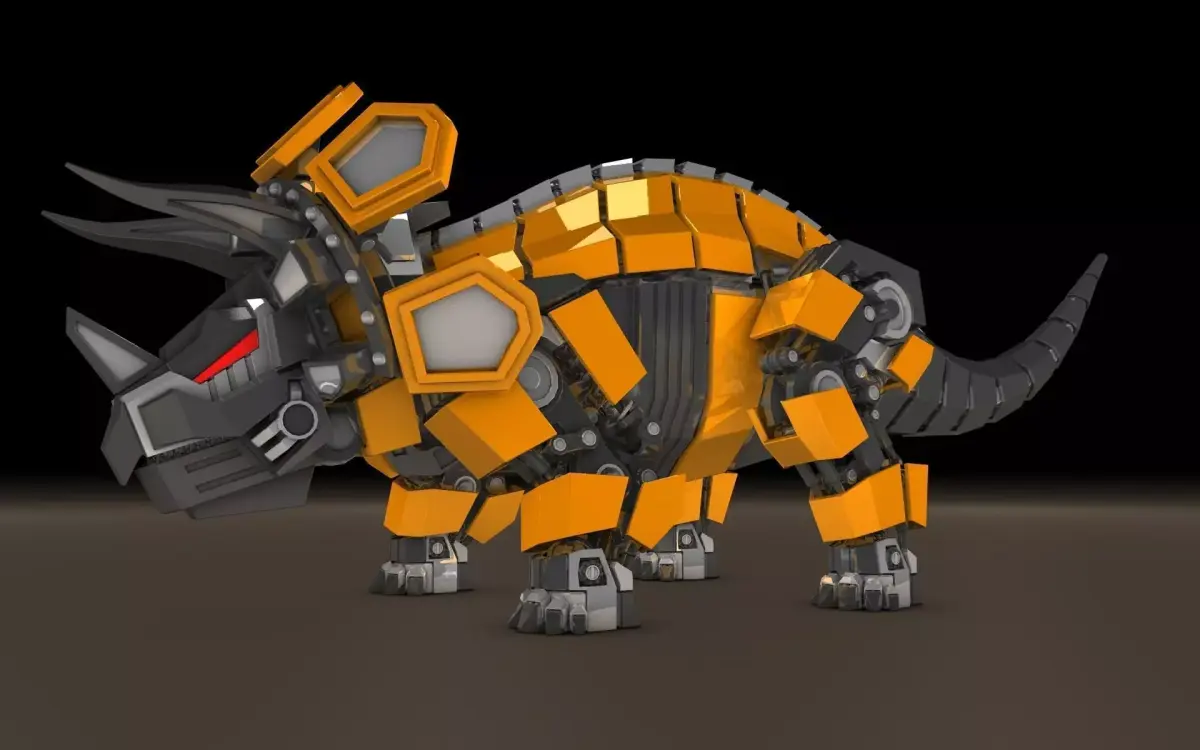 Robot Triceratops 3D model